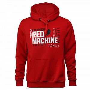 Толстовка с капюшоном Красная машина "Red machine.Team family" К_RM20001 SR