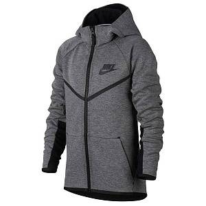 Толстовка Nike NSW Tch Flc Wr Hoodie Fz 856191-091 JR